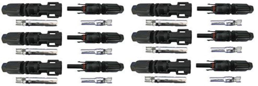 Pair Male and Female connectors for PV 10 and / or 12 AWG wires UL listed