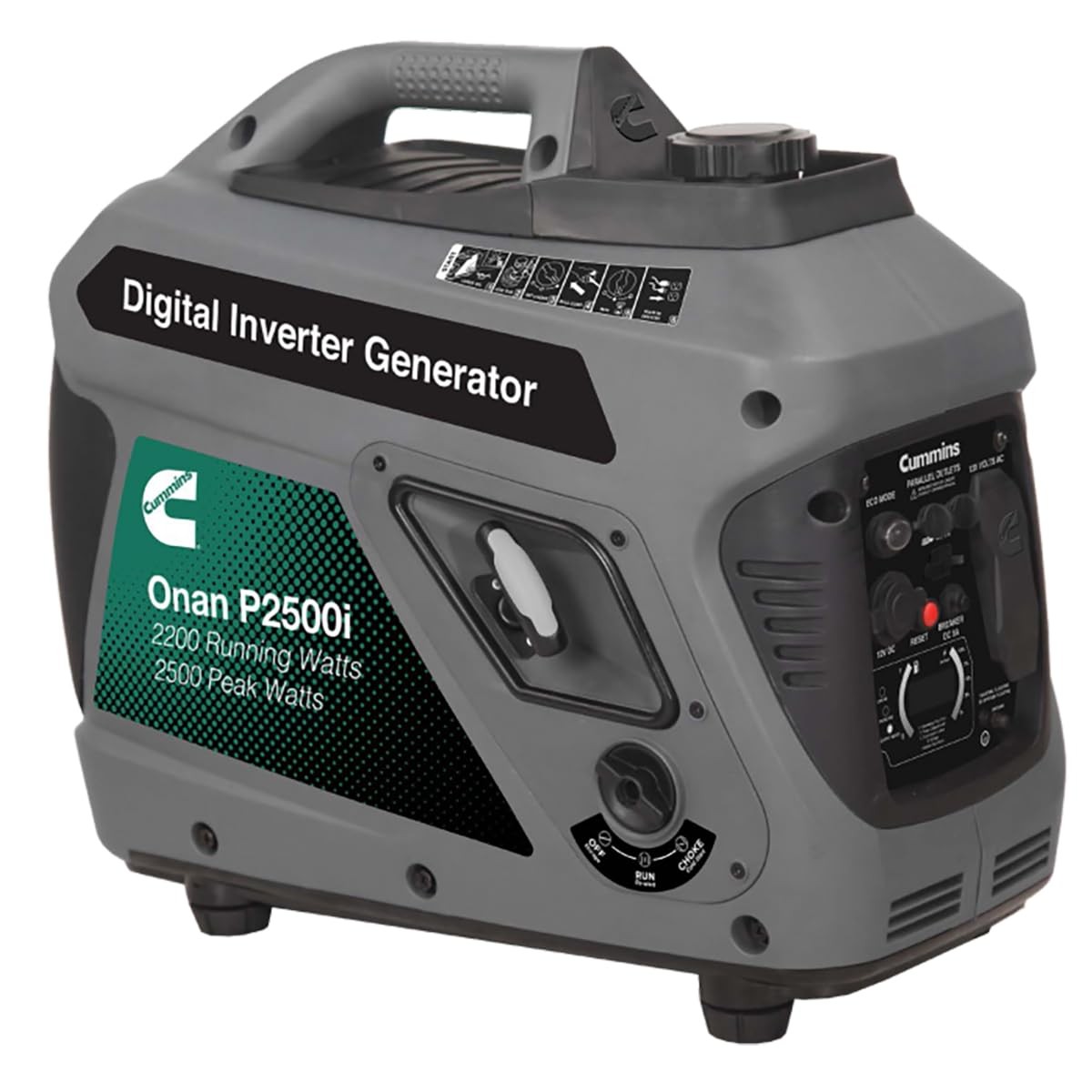 Cummins Onan P2500i Portable Digital Inverter Generator, 2200 Running Watts w…