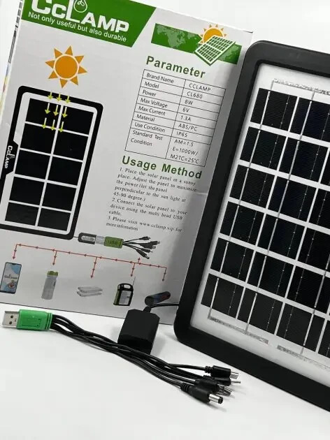 Solar panel Cclamp CL-680 8 W 28×20 cm USB