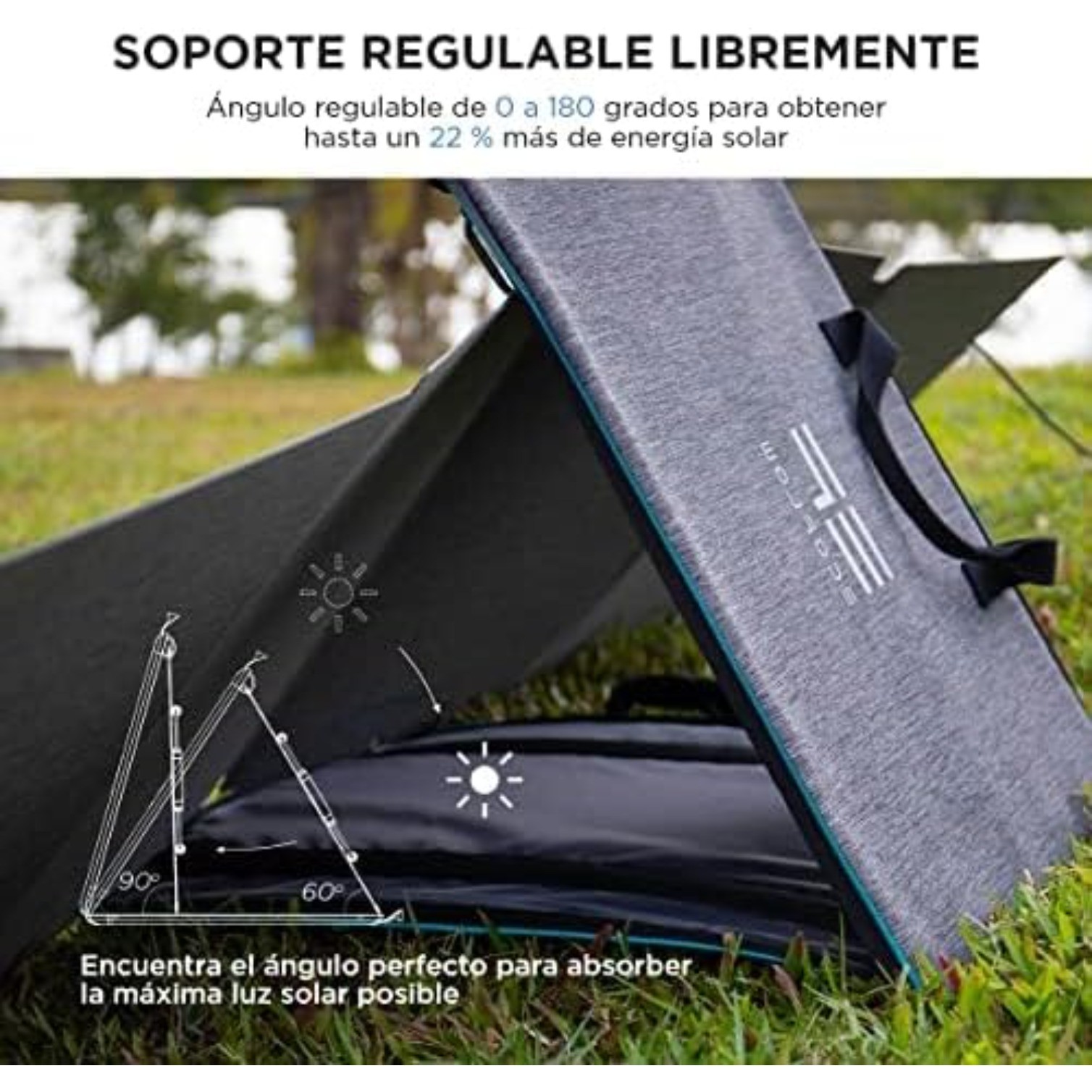 110W Portable Solar Panel, Waterproof Foldable with Carry Case, 23% Efficiency