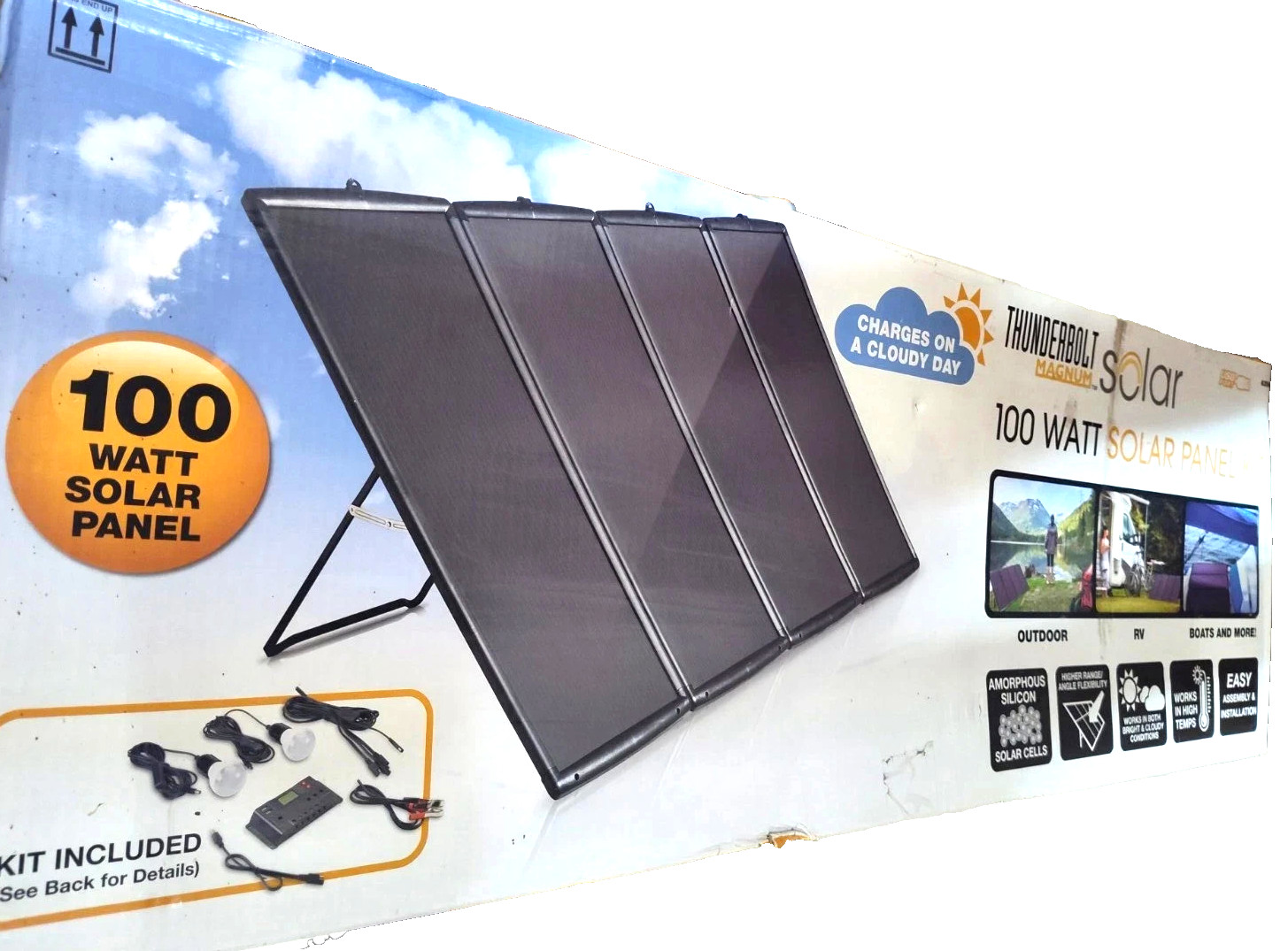 Thunderbolt Magnum Solar 100 Watt Solar Kit BRANDNEW!