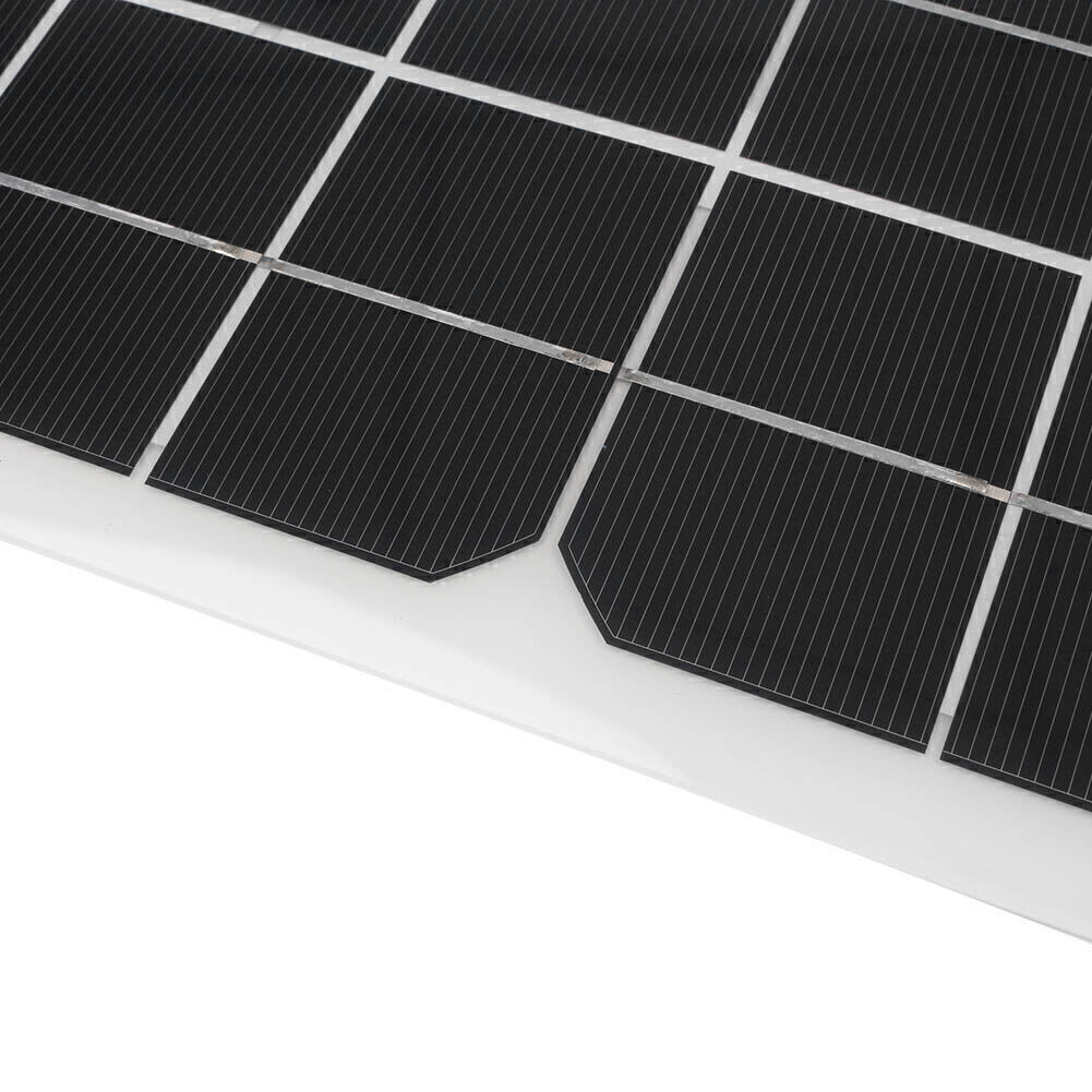 20W Flexible Solar Panel Battery Charger Motorhomes Boats Roof Car Camping 18V