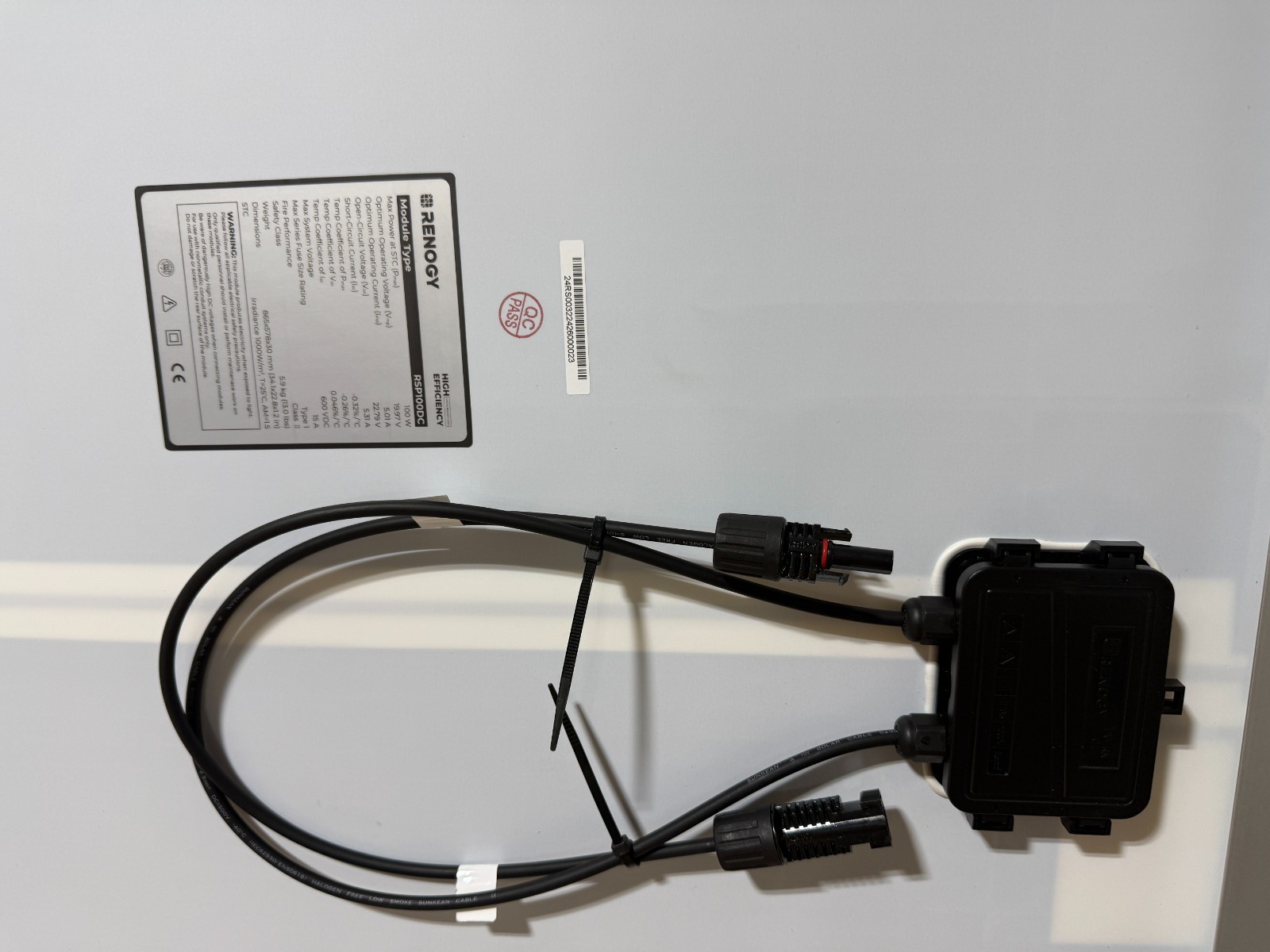 Renogy 16BB N-Type 100 Watt Solar Panel PV Off-Grid Power Module High Efficiency