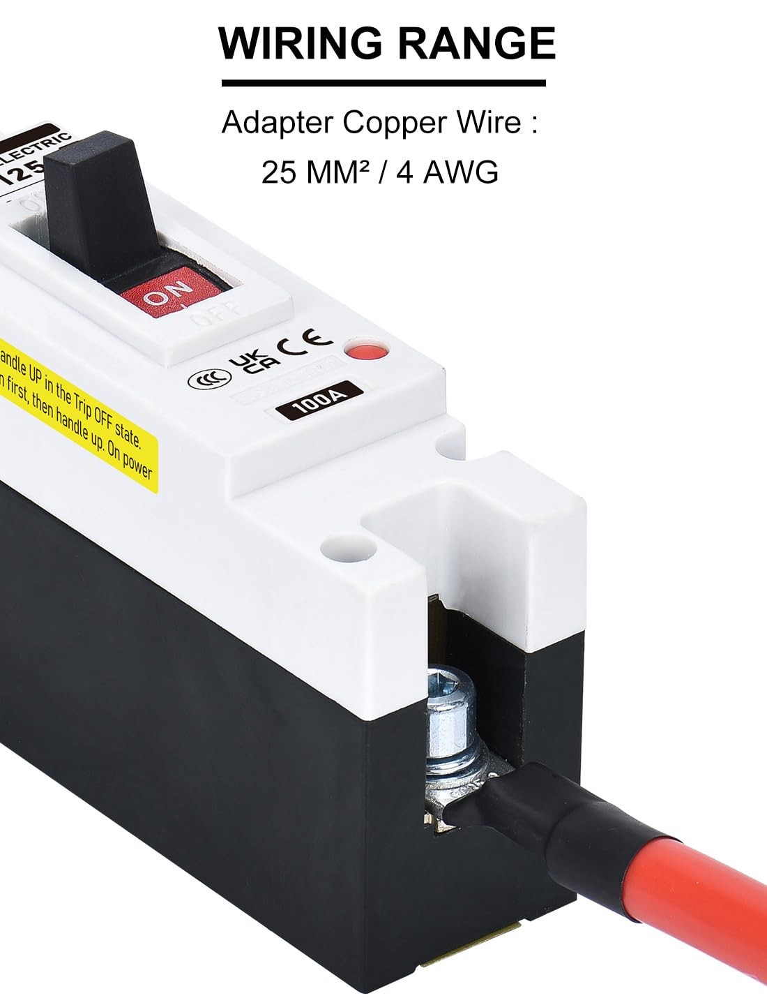 DIHOOL 100 Amp Battery DC Disconnect Switch, DC Breaker for Main Power Statio…
