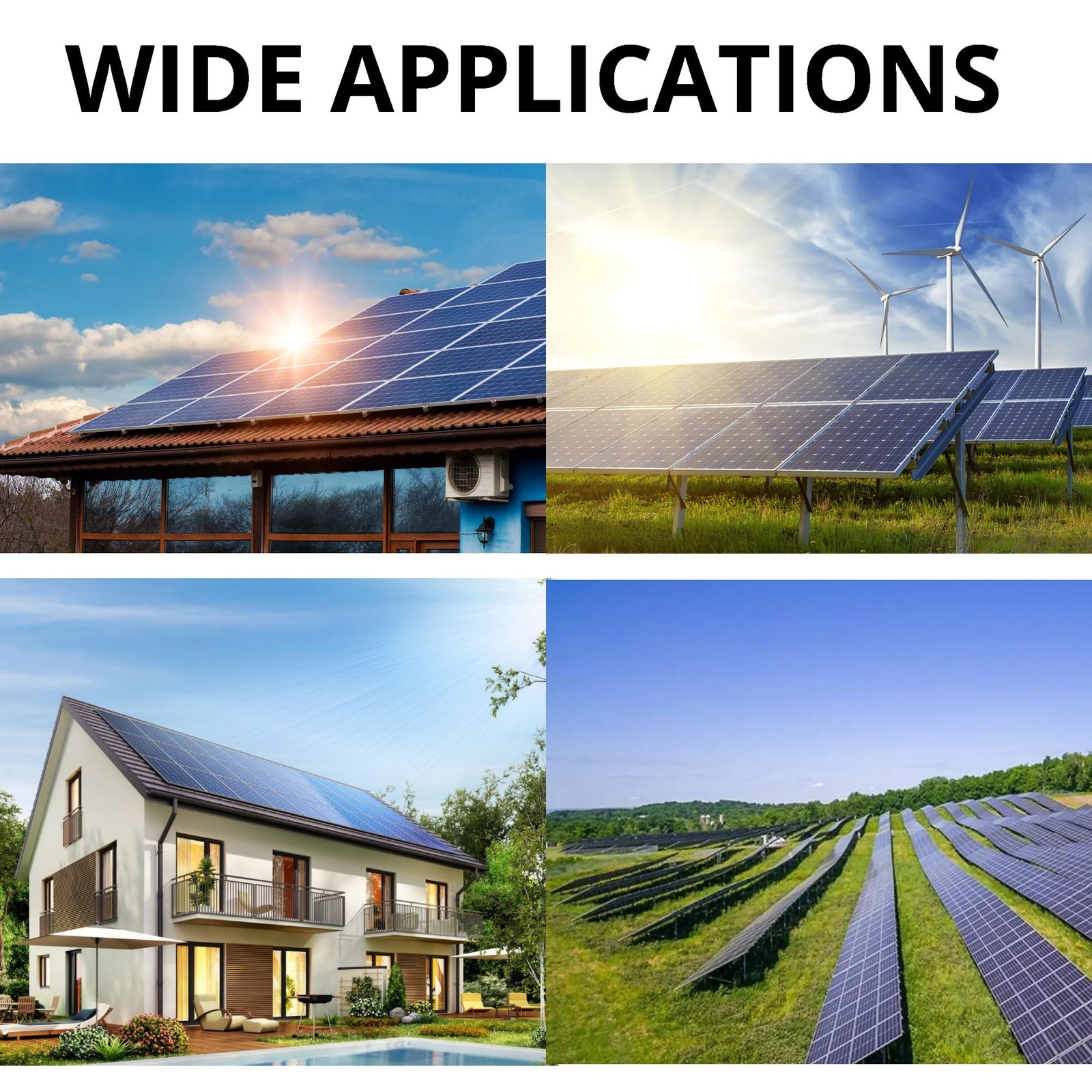 JJN Bifacial 425 Watt Solar Panel, N-Type UL 61730 16BB Solar Panels, 25% Hig…