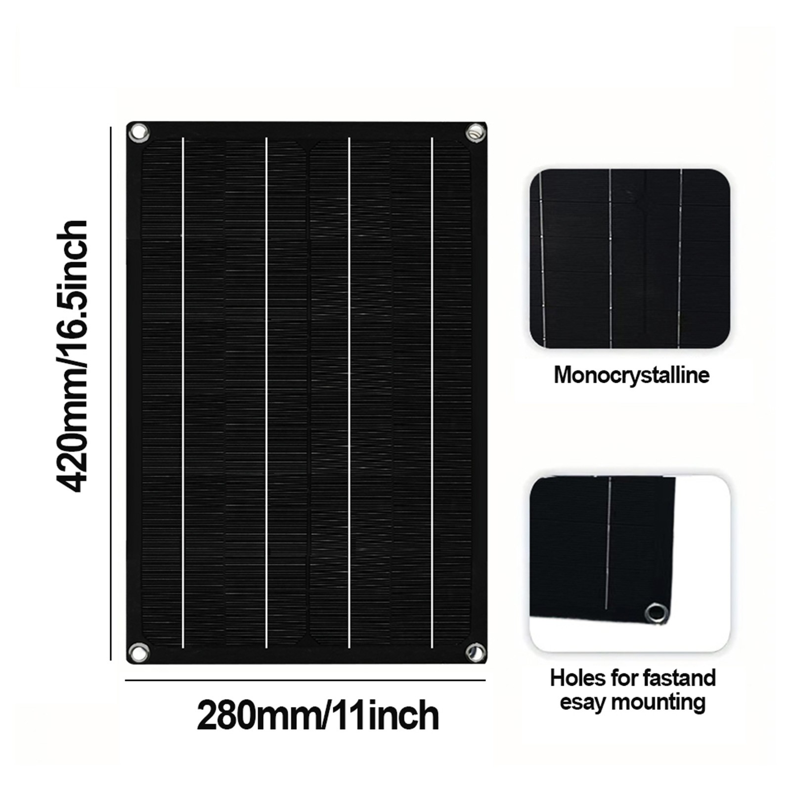 1800W RV Solar Panel Kit – 3 x600W Flexible Panels + 100A Controller + Y-Cable