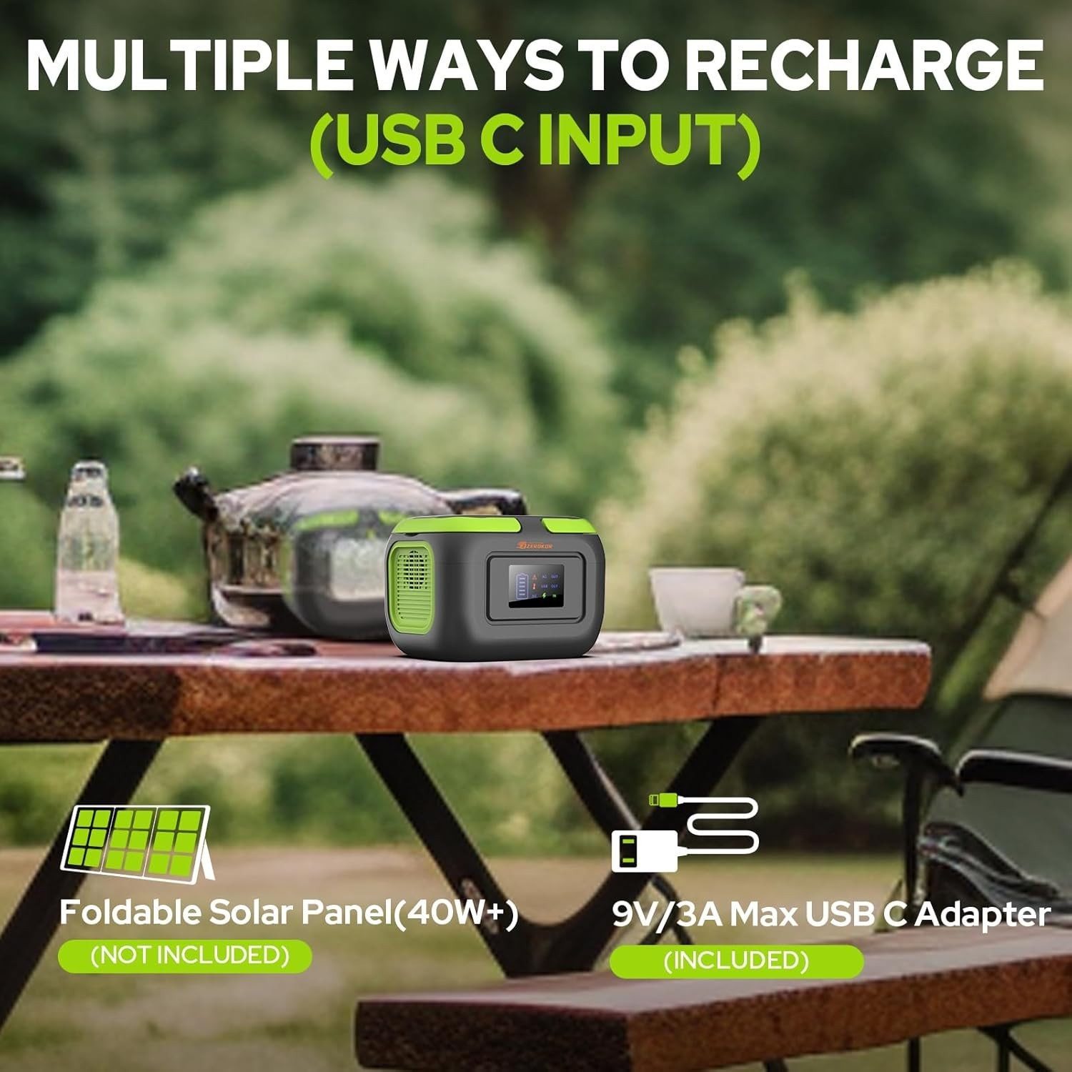 120W Portable Power Station, 97.6Wh Battery Pack with AC Outlet & USB-C