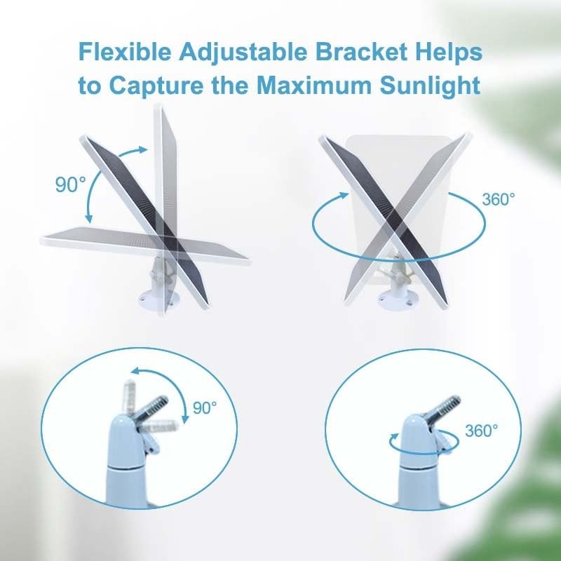 Solar Panel for Google Nest Cam Outdoor & Indoor Battery, 3 Pack