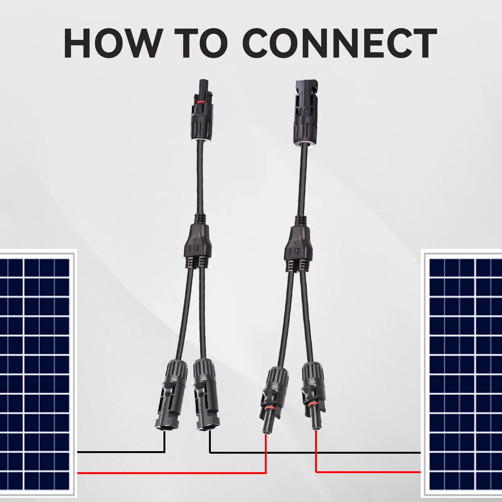 1Pairs x Solar Connector Y T branch M/M/F and F/F/M Y 2 type male 1 female and 2