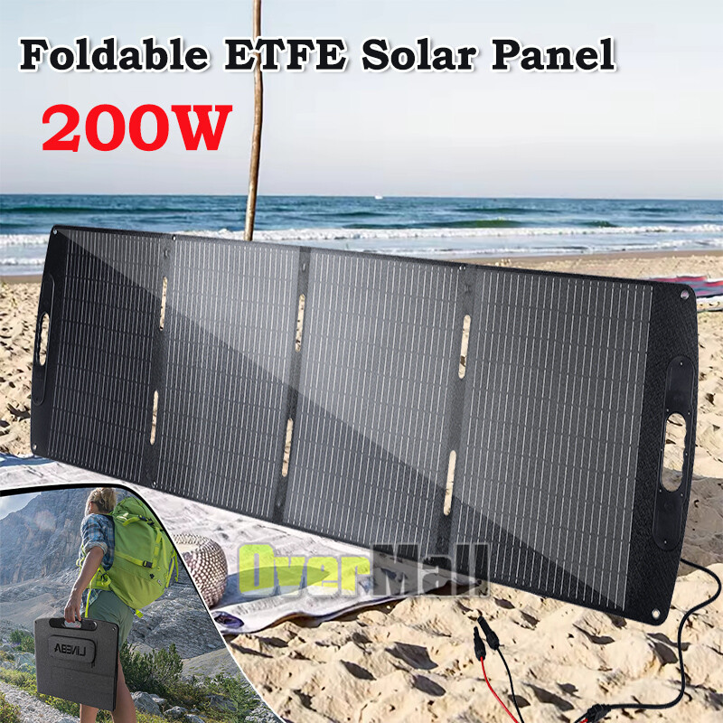 200W Lightweight Portable Solar Suitcase Foldable Solar Panel for Power Station