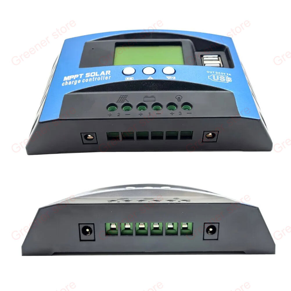 MPPT 30A-100A Solar Panel Regulator Battery Charge Controller Auto 12V/24V LCD