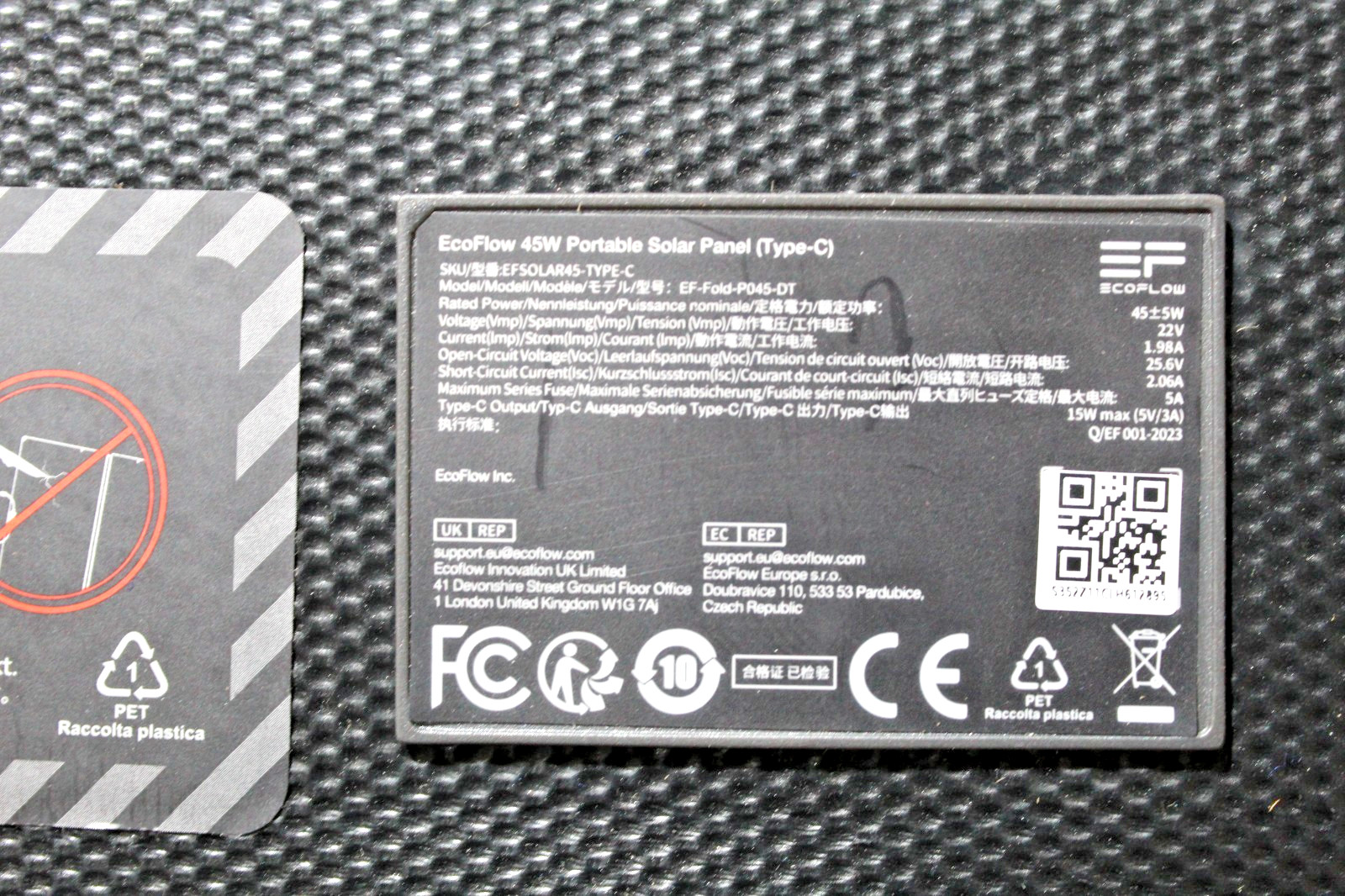 EcoFlow USB Type-C 45W Portable Solar Panel Power Station / Panel Only