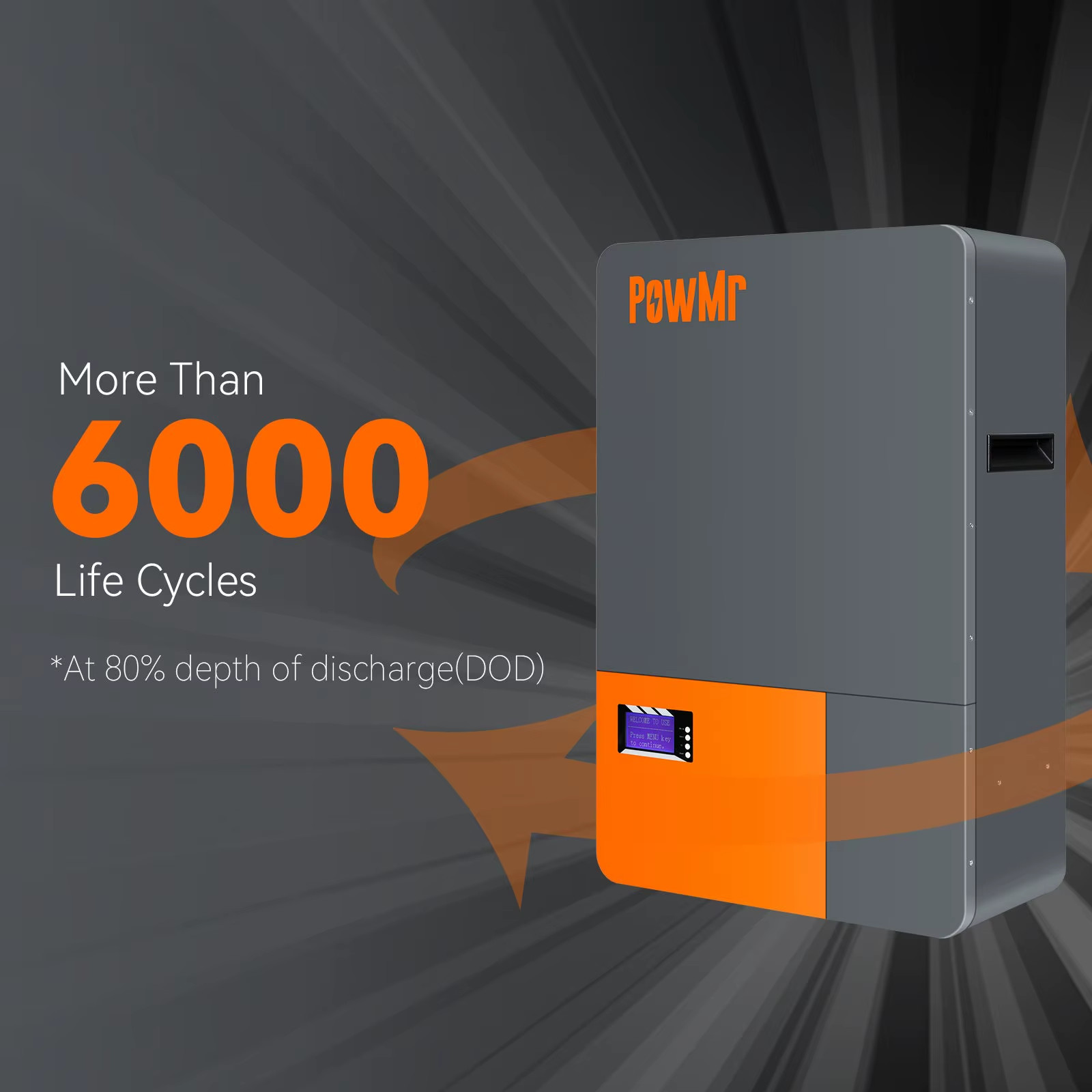 Power Wall 200Ah 100Ah 51.2V LifePo4 Batteries Energy 5kWH/10kWH ≥6000 Times Cyc