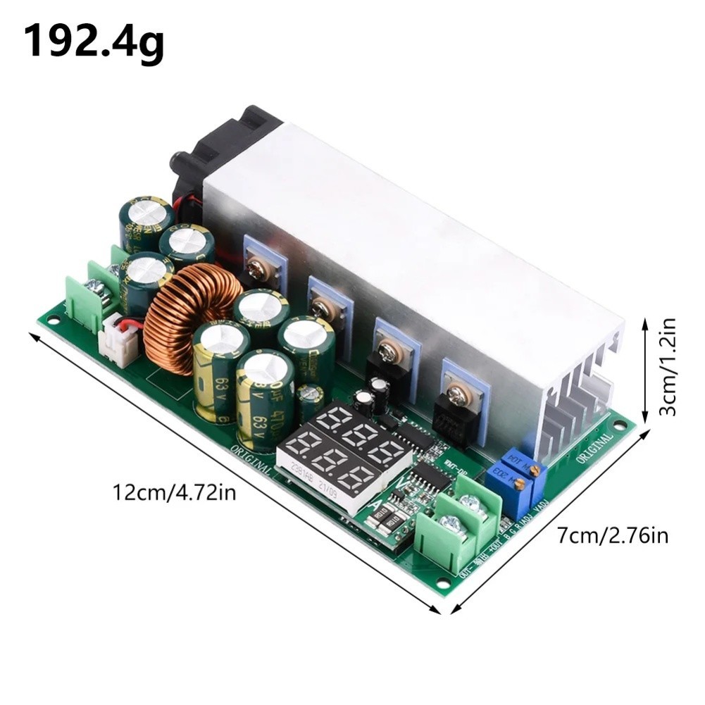20A Max Current 600W DC-DC Converter Digital Voltage Display For Bench Testing