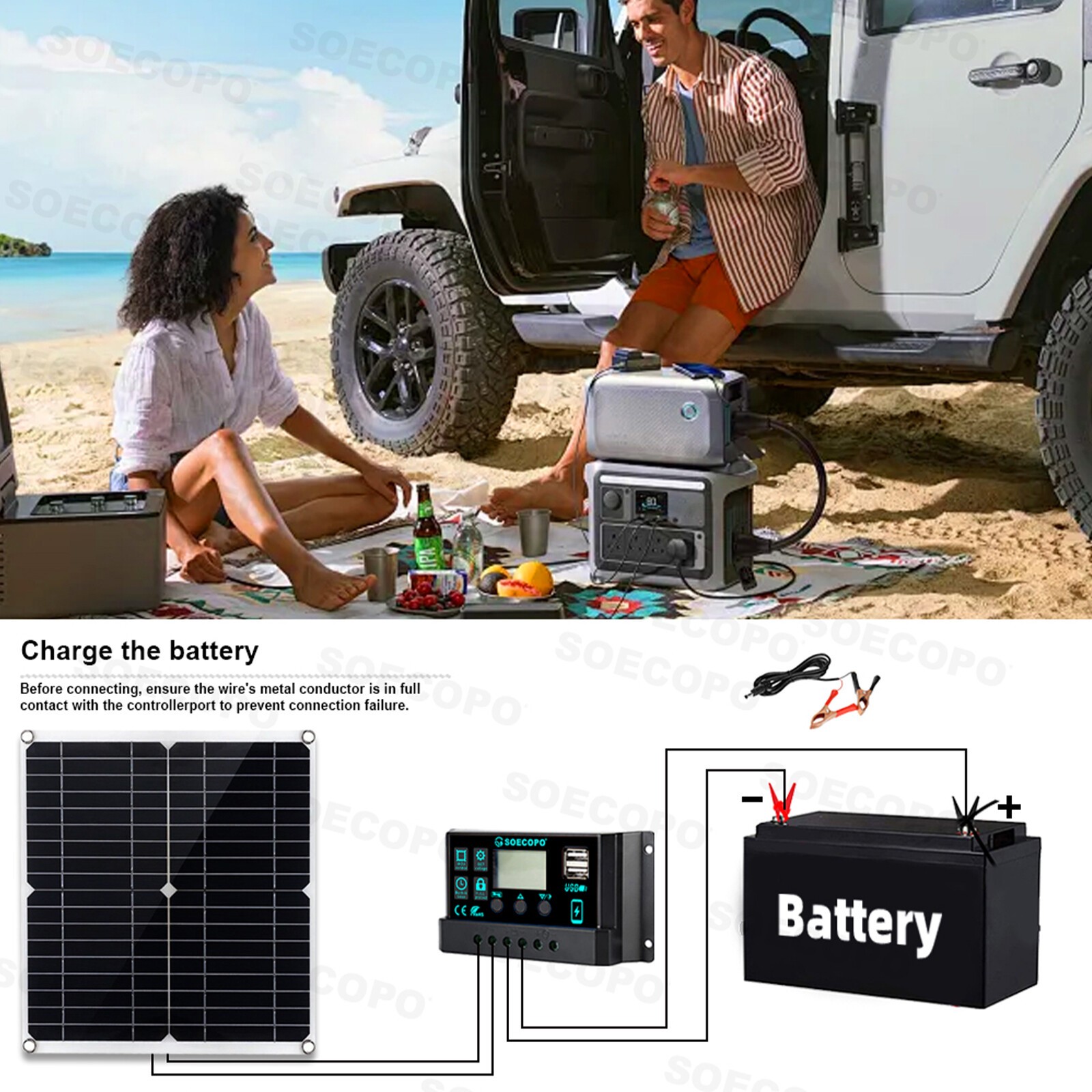 7000W Solar System Kit 12V To 110V Off-Grid Inverter System 100A Controller US