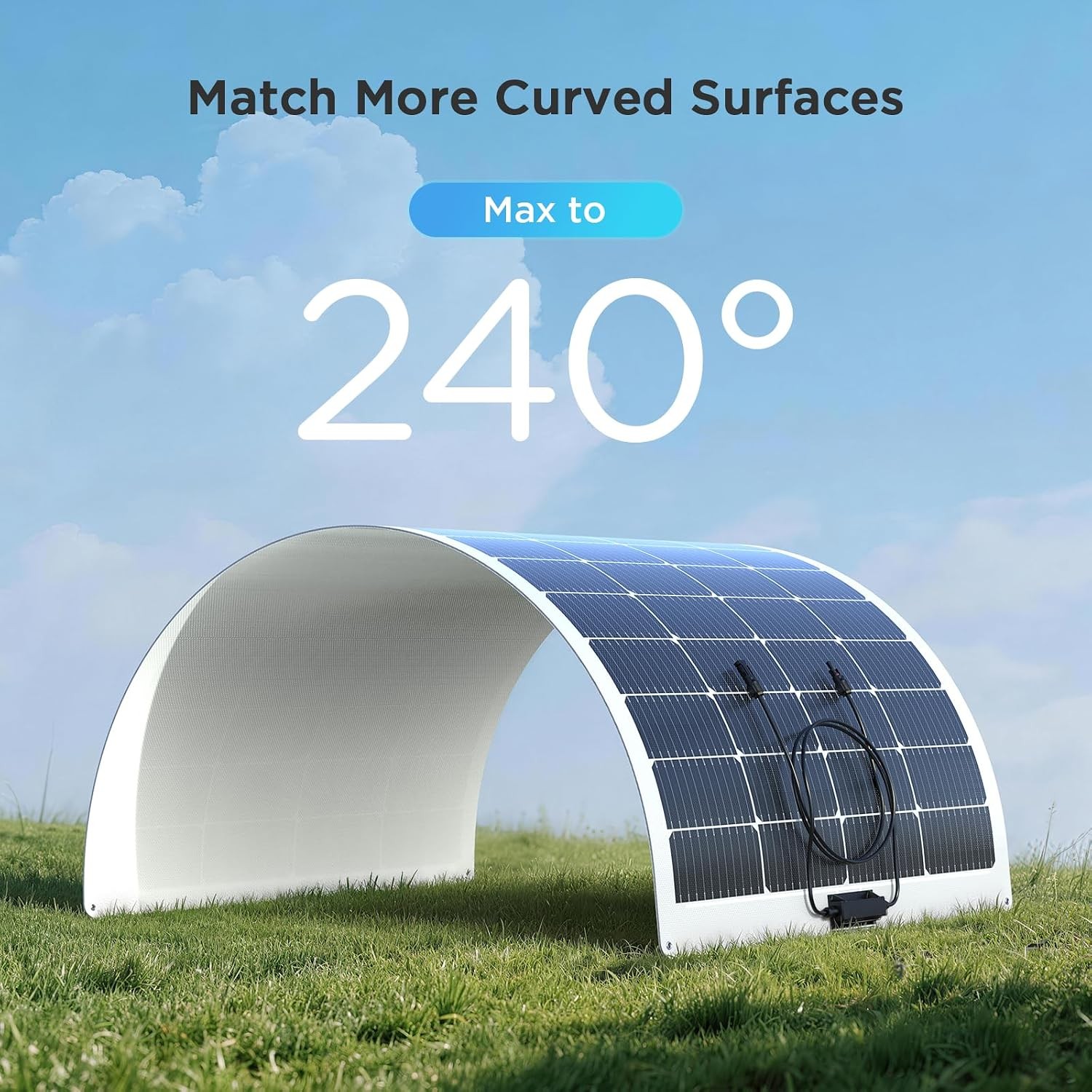 200W 12V Flexible Solar Panel ETFE Monocrystalline RV