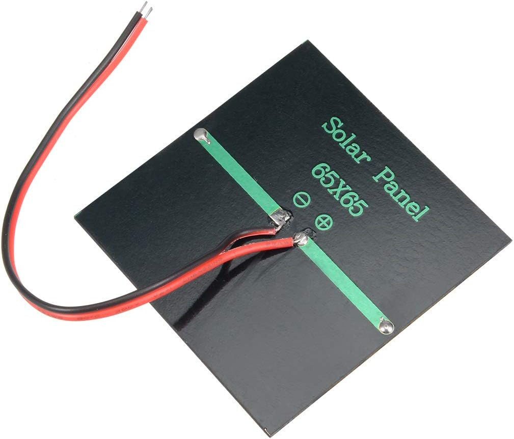 5Pcs 0.6W 5.5V Small Solar Panel Module DIY with 100Mm Wire