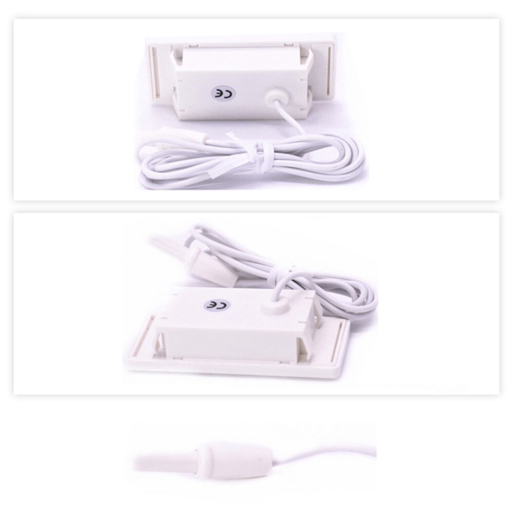 Solar Powered Temperature Monitor with Clear LCD Display and Long Cable