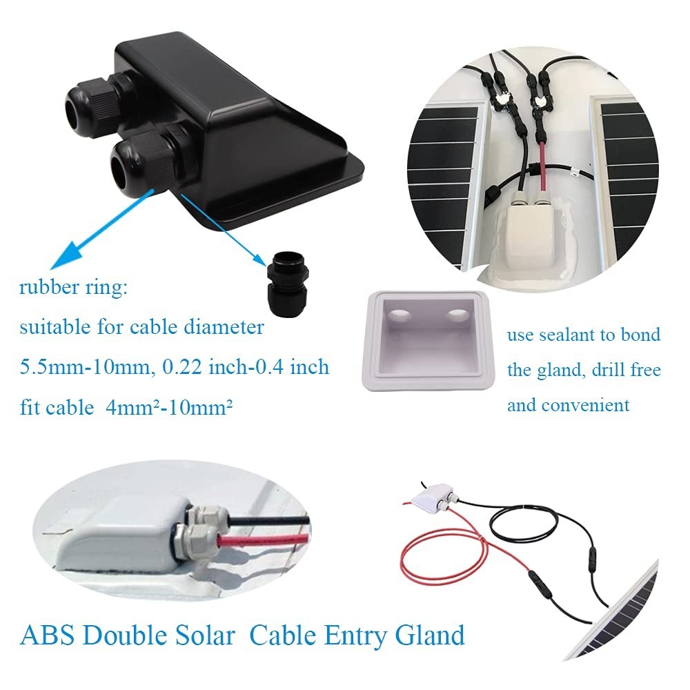 7PCS Solar Panel Mounting Brackets Kit – Drill-Free Corner Brackets for RVs, Cam
