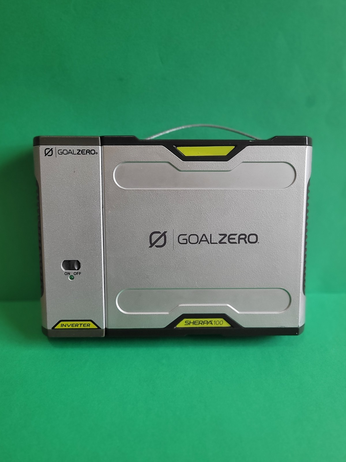 GOAL ZERO SHERPA 100 120V UP TO 26.400mAh Battery Power Bank – No power Cable.