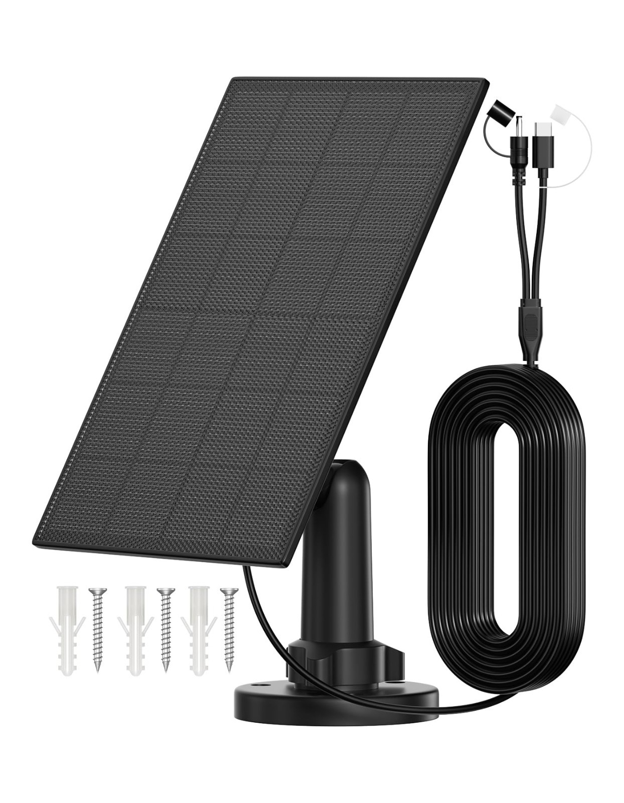 Solar Panel for Trail Camera 6V/1.5A, 5200mAh Battery Charger, IP66 Waterproof