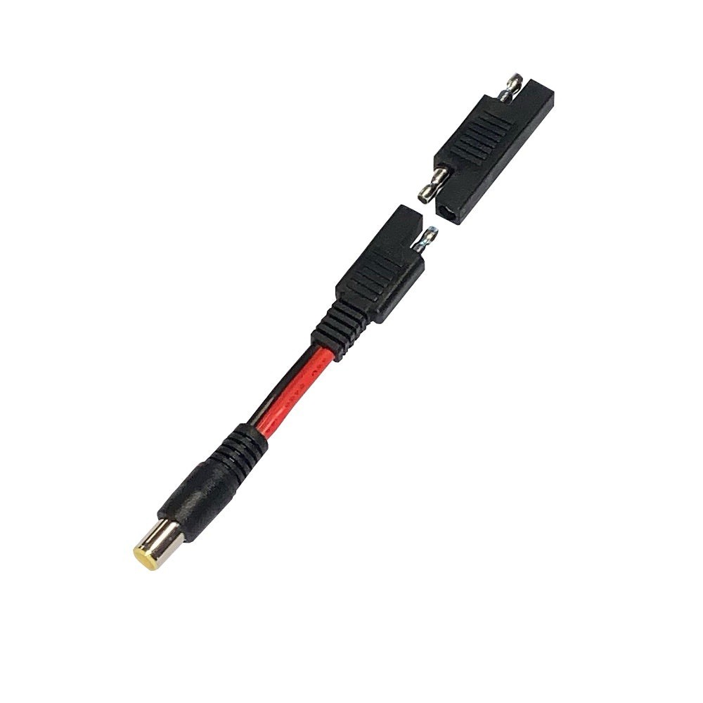 Zamp SAE to Jackery 8mm Barrel Wiring (Polarity Adapter Included)