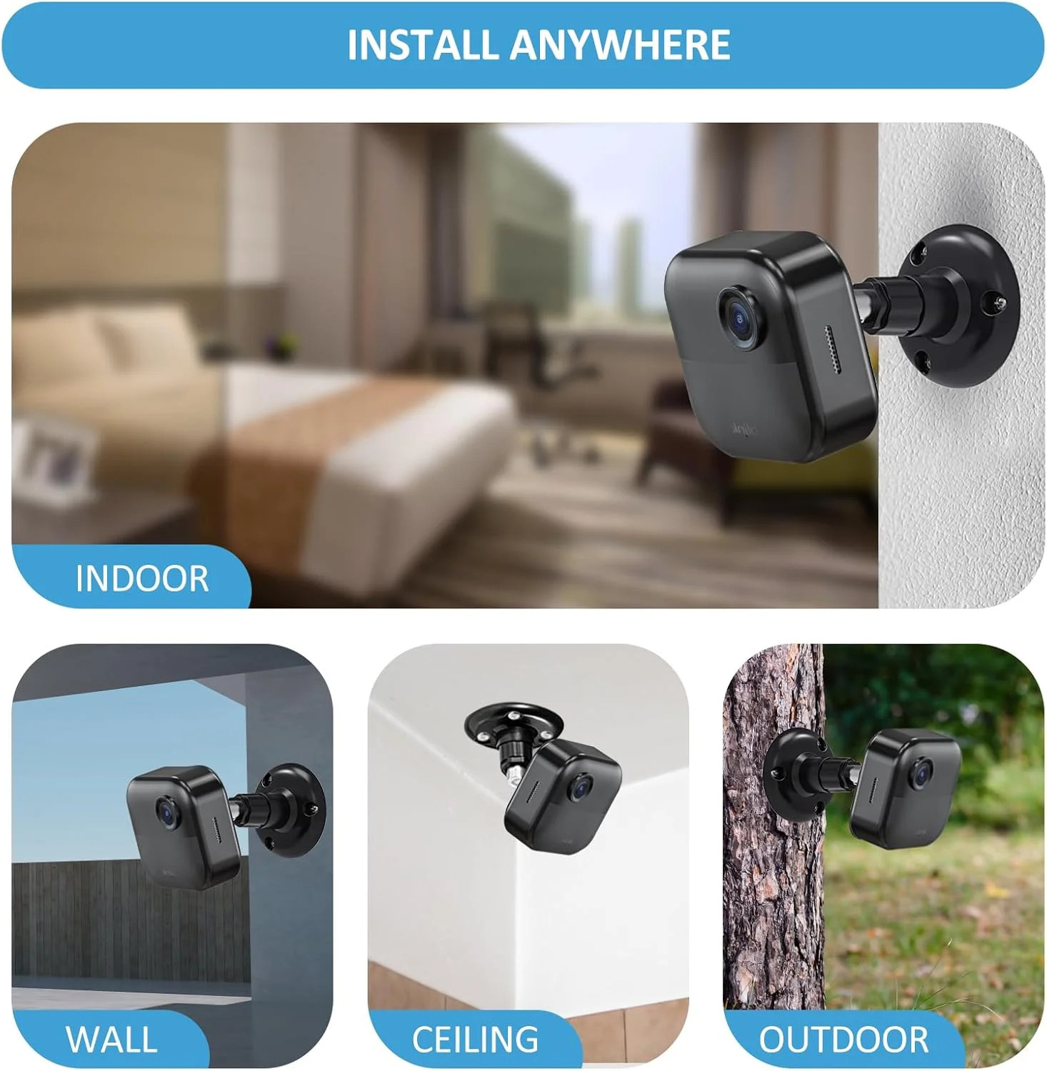 360 Adjustable Blink Outdoor Camera Wall Mount Bracket Indoor Outdoor
