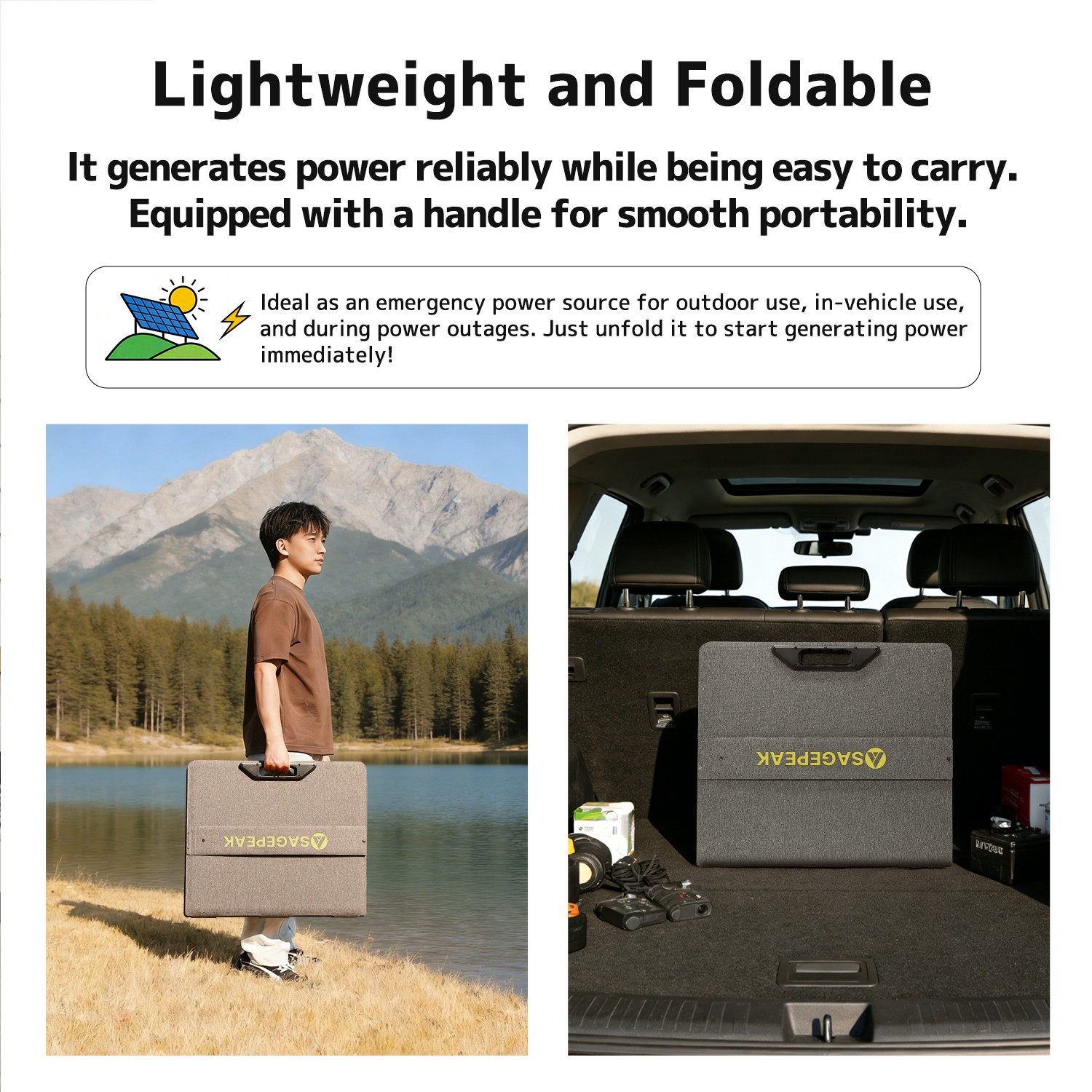 400W Portable Solar Panel ETFE Foldable Solar Charger for Power Station Charging