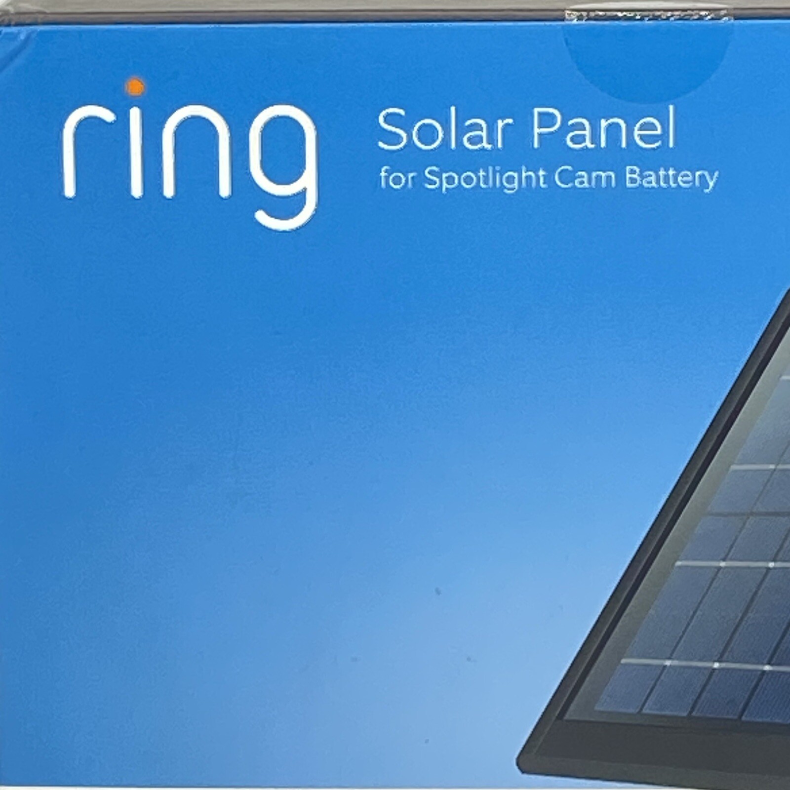 Solar Panel for Ring Spotlight Cam Battery and Stick Up Cam Battery – (BLACK)