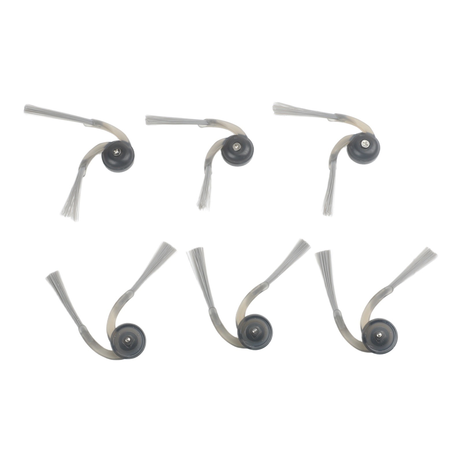 6 Replacement Side Brush Set for Roborock QV35A/QV35S/Qrevo L Grey 92mm