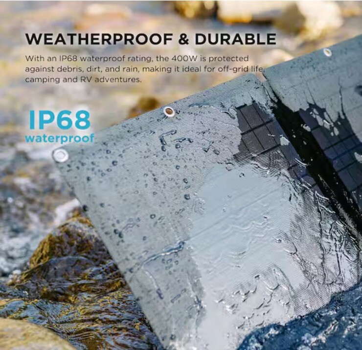 EcoFlow 400W Solar Panel Self-supporting, Waterproof Smart Outdoor Solar Kit