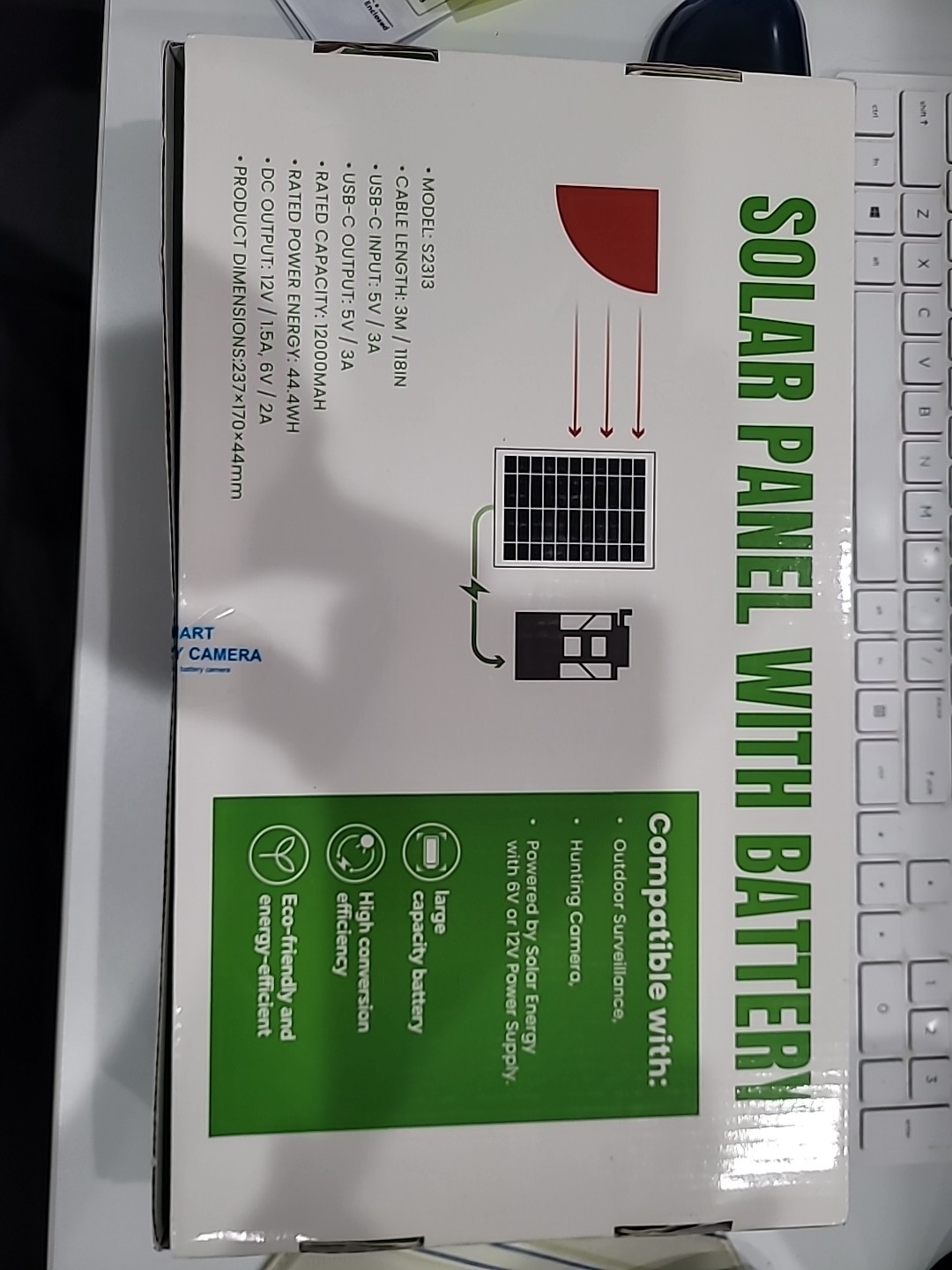 Solar panel and battery brand new