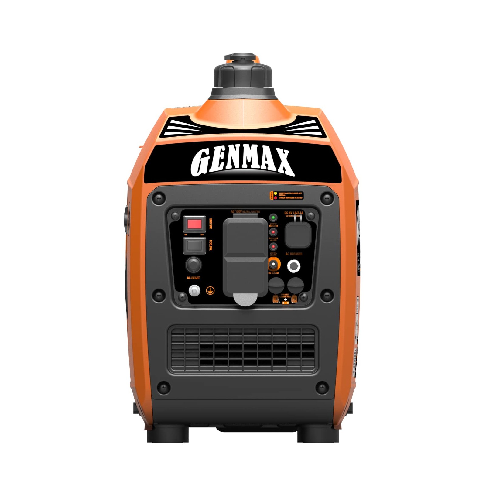 GENMAX Portable Generator，1200W Ultra-Quiet Gas Engine, EPA Compliant, Eco-Mo…