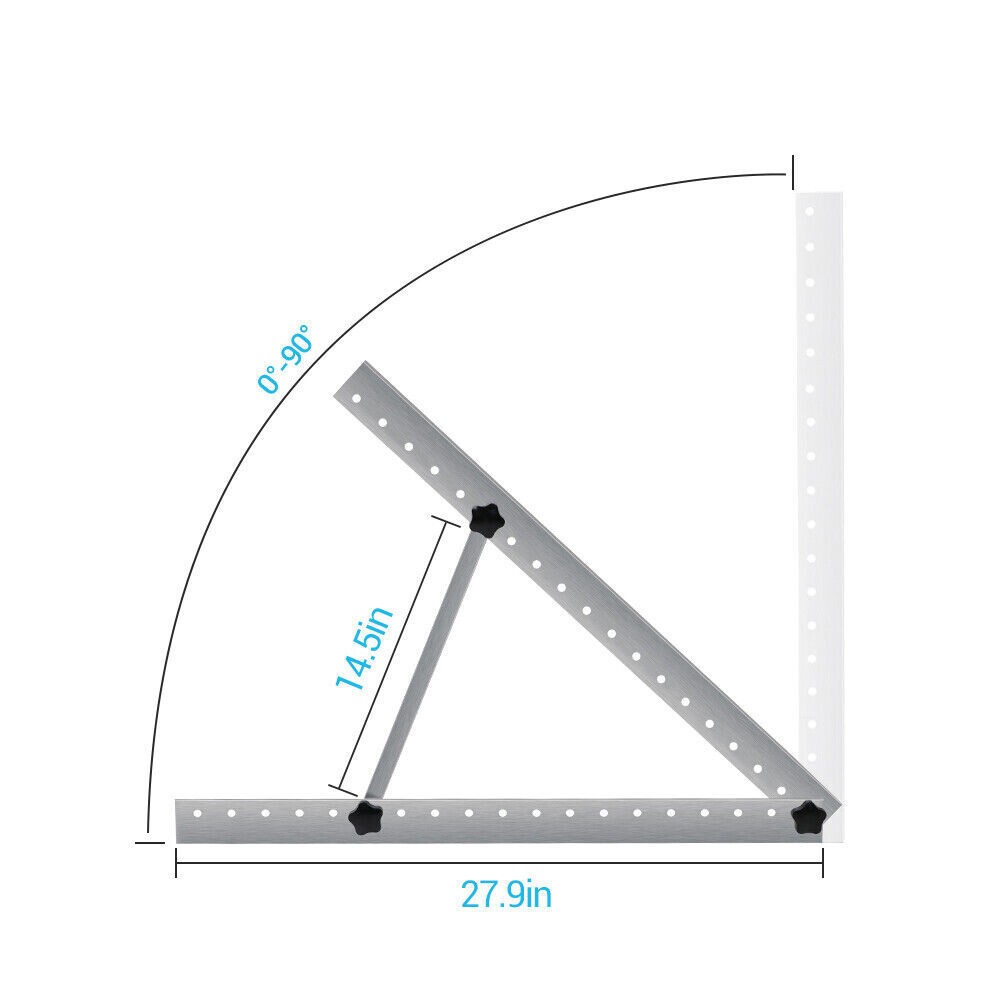 28 Inch Solar Panel RV Tilt Mount Brackets Rooftop Flat Surface Adjustable Frame