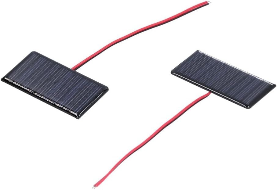 Weather-Resistant 2Pcs Solar Panel Module – 5V for Outdoor Lights & More