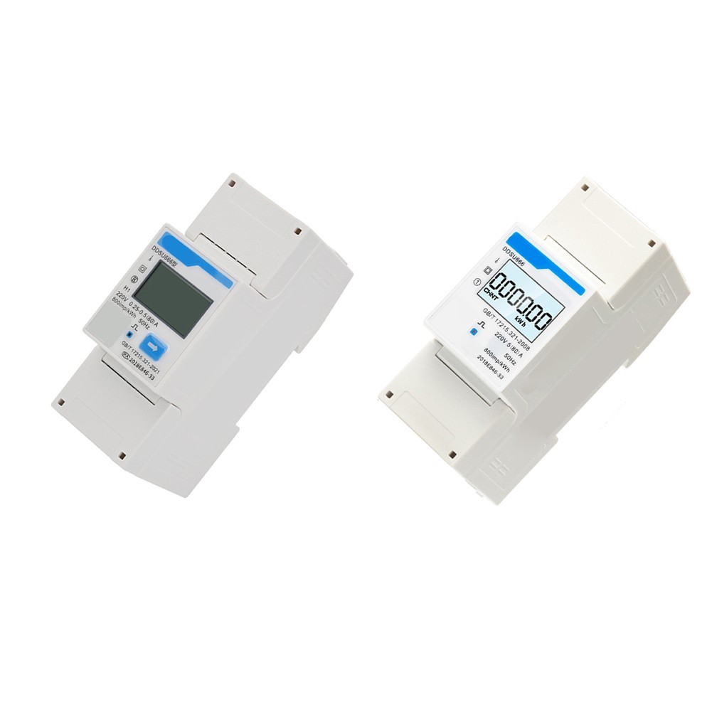 220V Single-Phase Real-time KWh Readings Clear LCD Readout Energy Counter