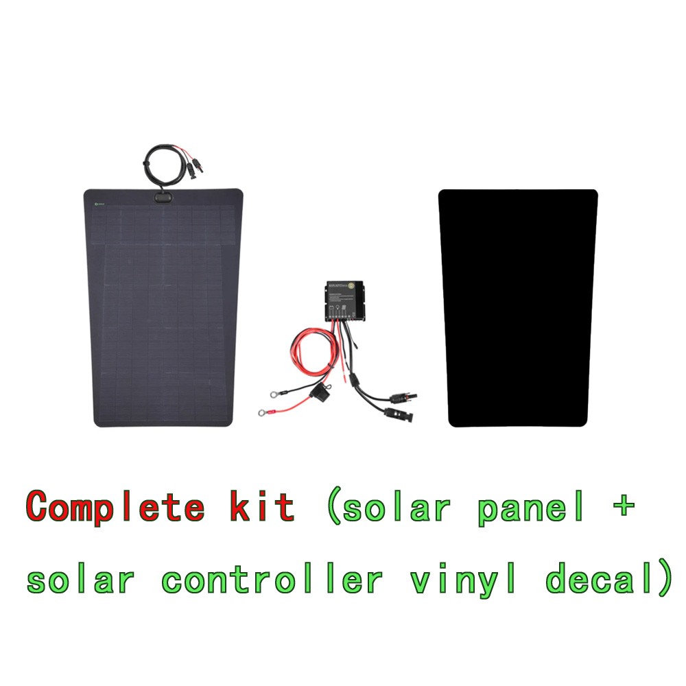 75W 12V Hood Flexible Solar Panel for Chevrolet Silverado 2500HD 3500HD Campers