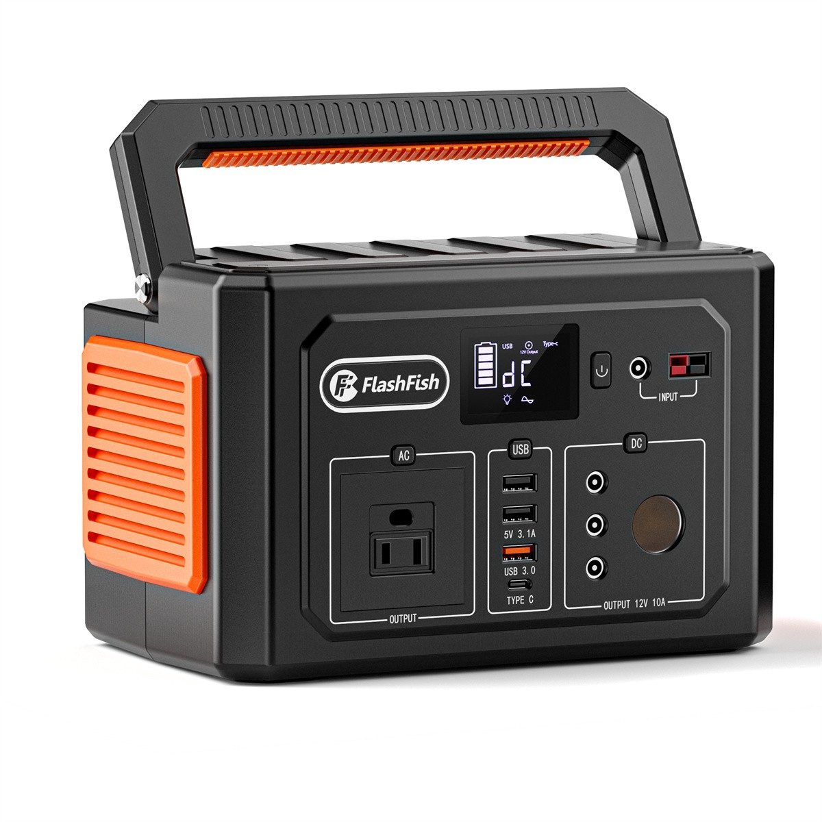 Flashfish K53 Portable Power Station Generator 400wh 400w Optional Solar Panel