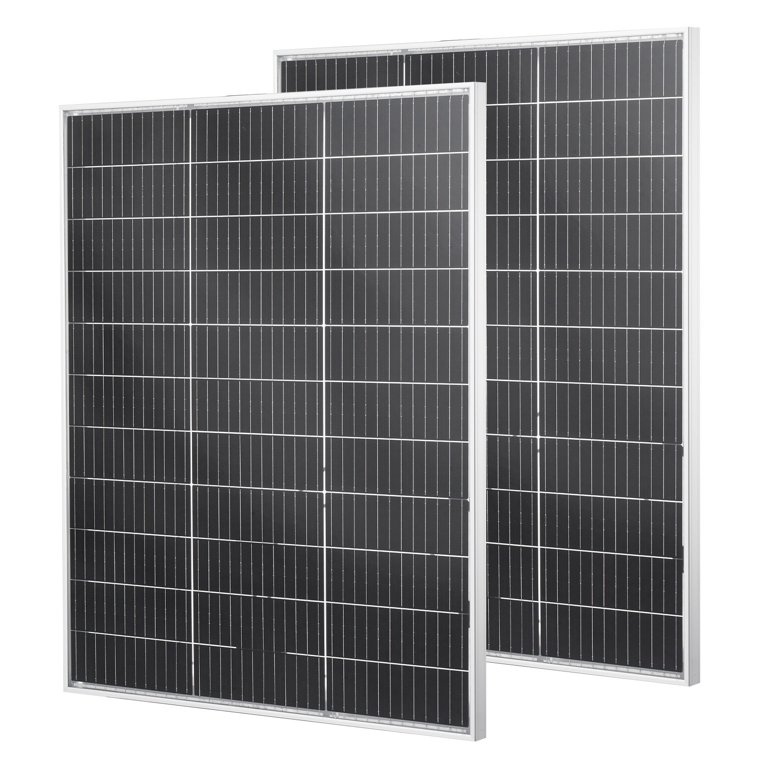 VEVOR 2PCS 100W Bifacial Solar Panels 23% Efficiency Monocrystalline PV Module
