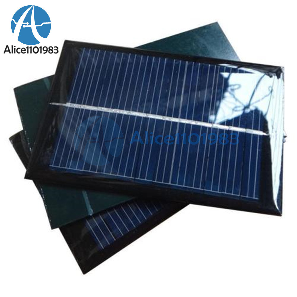 6V 100mA 0.6W Mini Epoxy Solar Panel Photovoltaic Polycrystalline Cell Charger