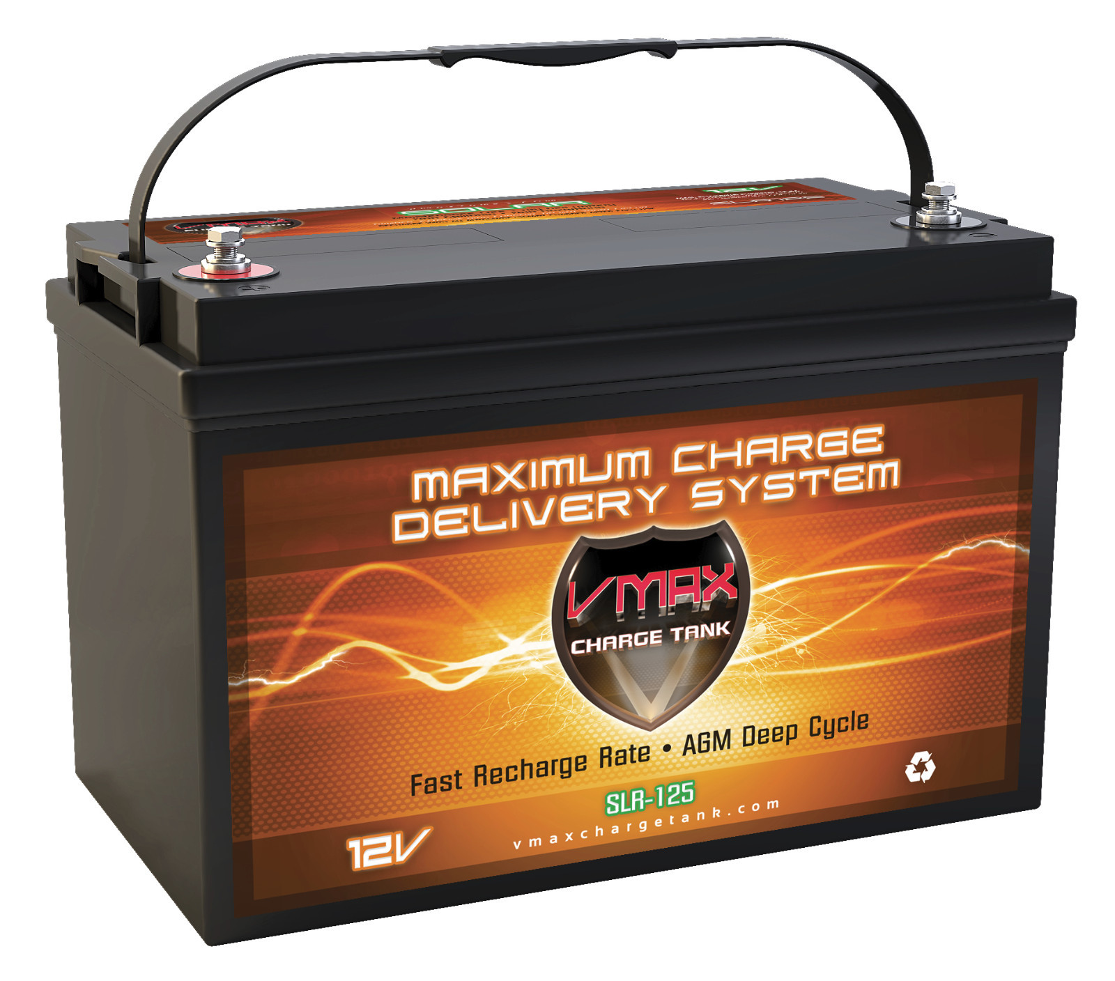 SLR125 Solar Wind Energy PV PANEL AGM HICap 12V DEEP CYCLE 125AH VMAX battery