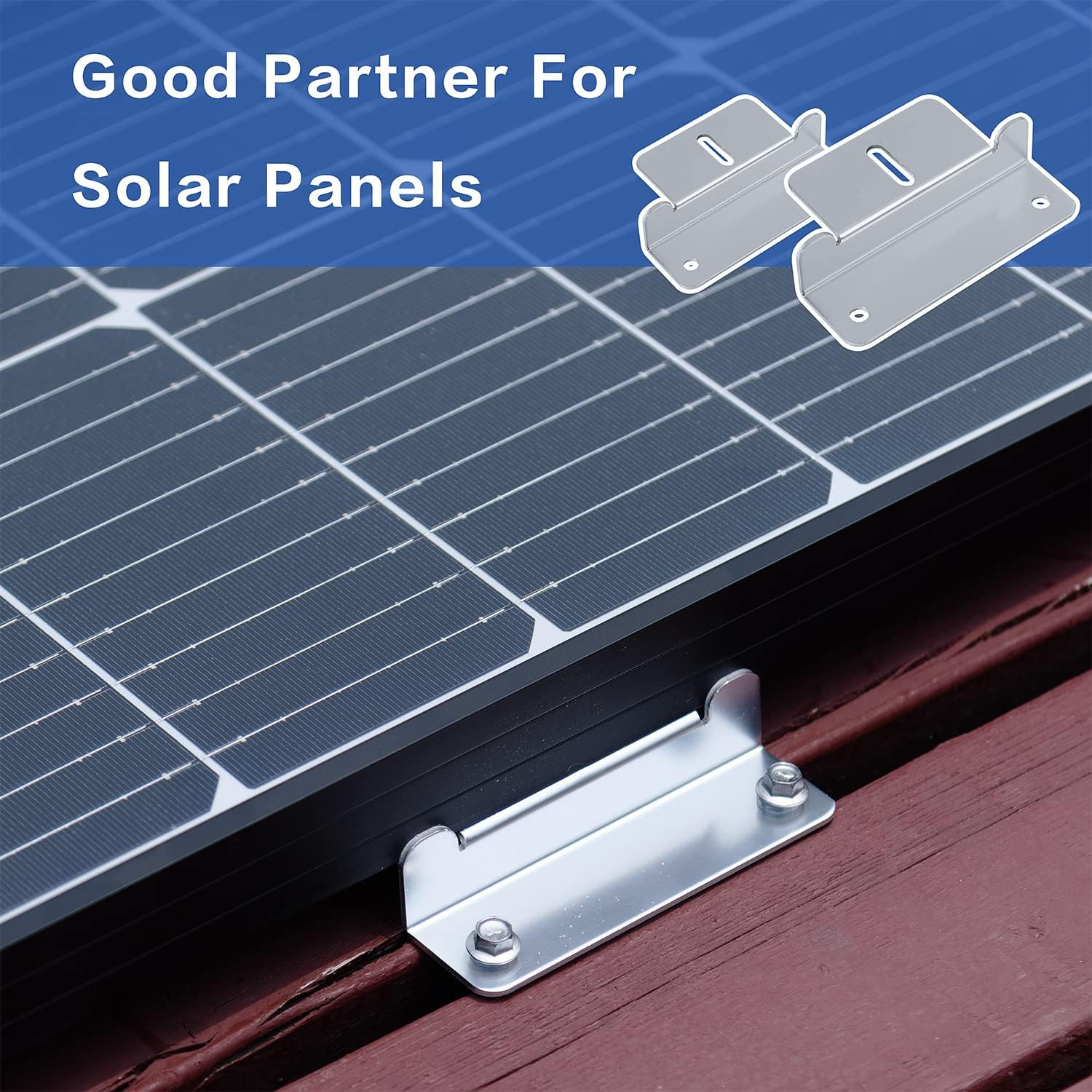 Solar Panel Mount Z Brackets, 4 Sets 16 Units Solar Panel Mounting