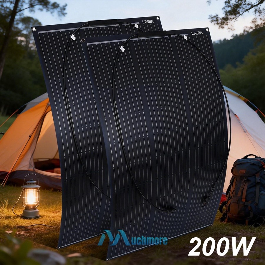 400W Flexible Solar Panel Mono 12V Home RV Boat Camping PV Power Battery Charge