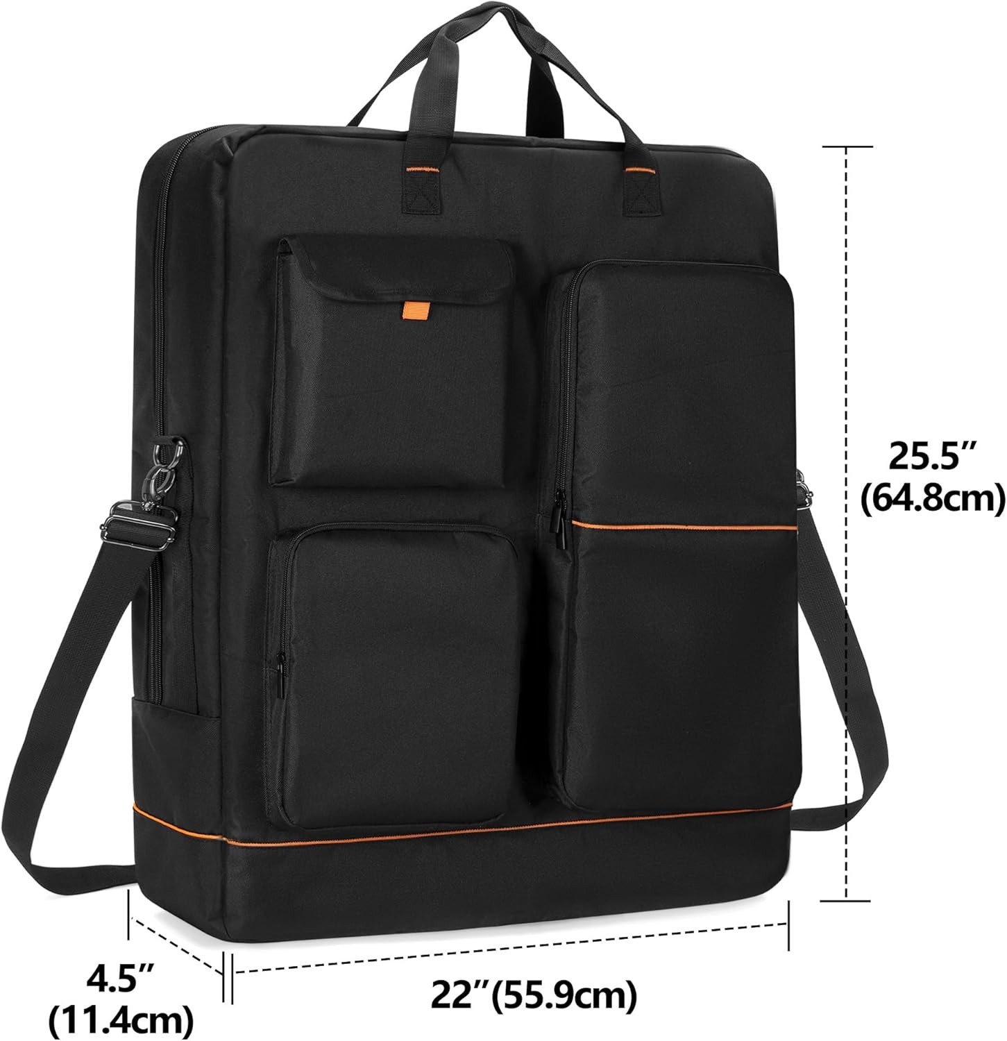 Solar Panel Storage Bag with Bright Lining, Travel Carrying Case Compatible with