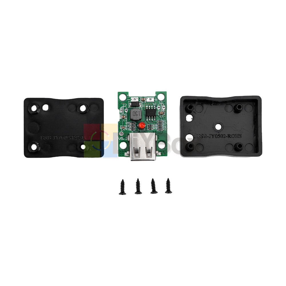 Black Shell 5V 2A Solar Panel Power Bank USB Charge Controller Voltage Regulator