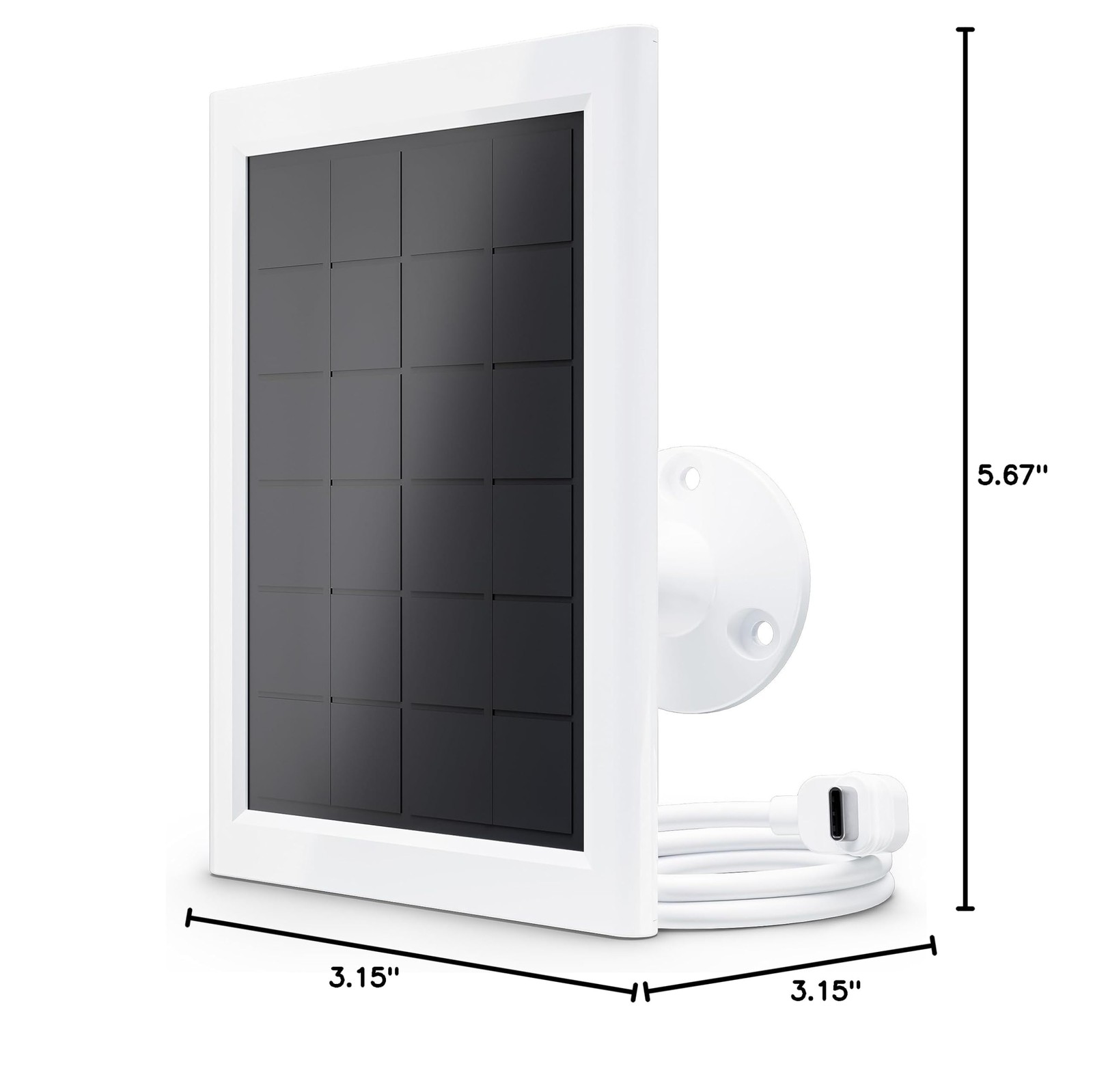 Arlo Essential Solar Panel Charger 2nd Gen – White (VMA6600)