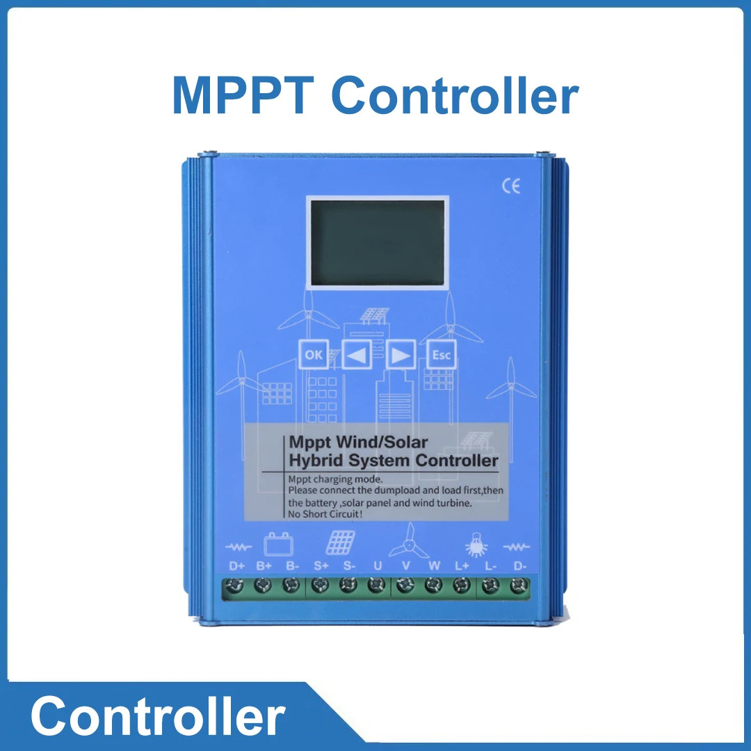 MPPT Wind-solar Complementary Controller 12V 24V 48V 1000W 2000W Micro Wind Boos