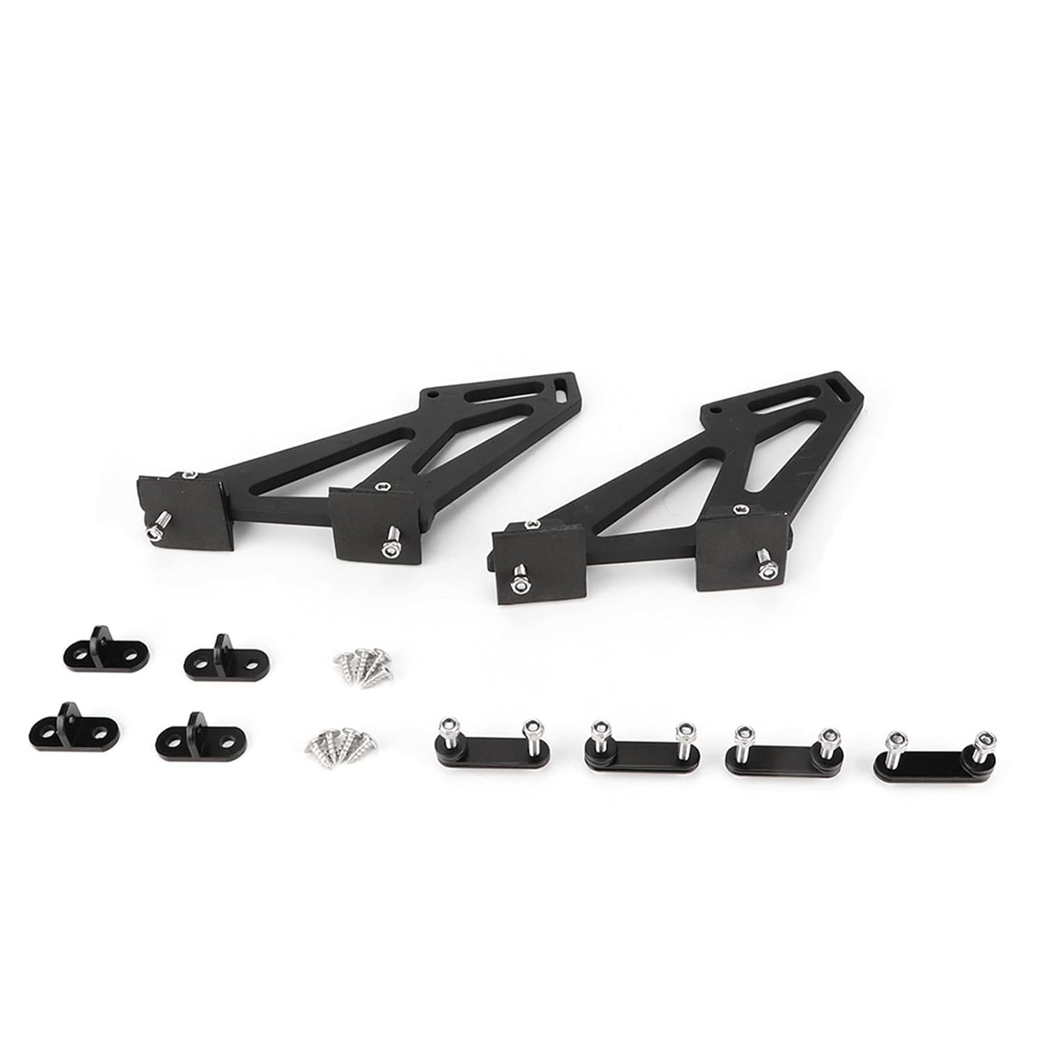 Universal 16cm/6.3in Rear Car Spoiler Mounting Brackets CNC Aluminum Alloy