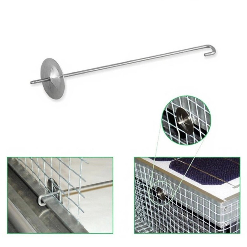 50Pcs Practical Wire Meshes Critter Guard Clip Solar Panel Bird Guard Fasteners