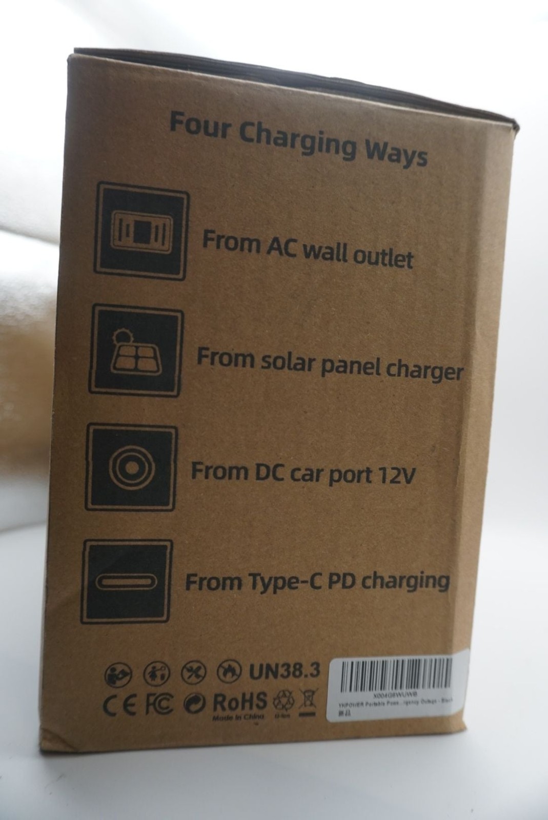 YKPOWER Portable Power Station 150W 133.2Wh Model YP-150W